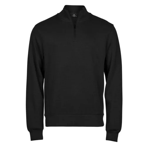Ribbed-Interlock-Half-Zip