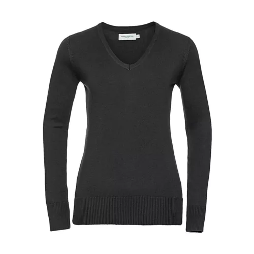 Ladies-V-Neck-Knitted-Pullover