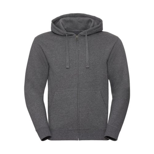 Mens-Authentic-Melange-Zipped-Hood-Sweat