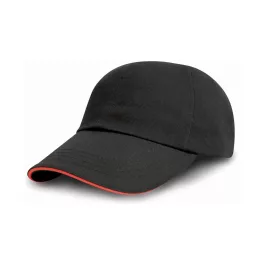 Brushed-Cotton-Decorator-Cap-with-Sandwich-Peak