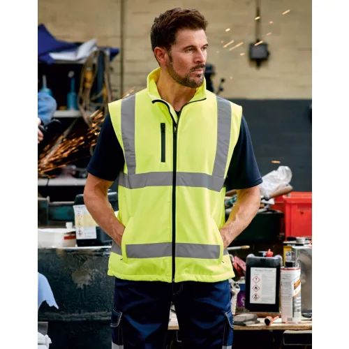 Fluo-Softshell-Bodywarmer