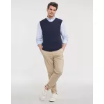 Adults-V-Neck-Sleeveless-Knitted-Pullover