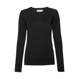 Ladies-Crew-Neck-Knitted-Pullover