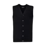 Mens-V-Neck-Sleeveless-Knitted-Cardigan