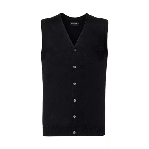 Mens-V-Neck-Sleeveless-Knitted-Cardigan