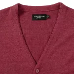 Mens-V-Neck-Sleeveless-Knitted-Cardigan