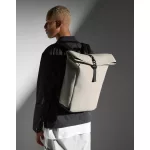 Matte-PU-Rolltop-Backpack
