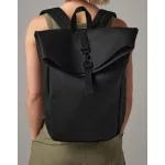 Matte-PU-Rolltop-Backpack
