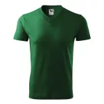 V-neck póló unisex üvegzöld S