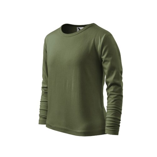 Fit-T LS póló gyerek khaki 146 cm/10 éves