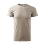 Basic póló férfi drappos szürke XS