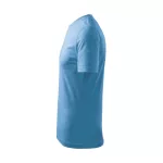 Basic póló gyerek azúrkék 134 cm/8 éves