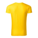 Slim Fit V-neck póló férfi sárga M