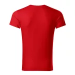 Slim Fit V-neck póló férfi piros M