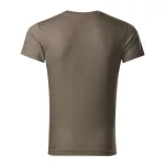 Slim Fit V-neck póló férfi army S