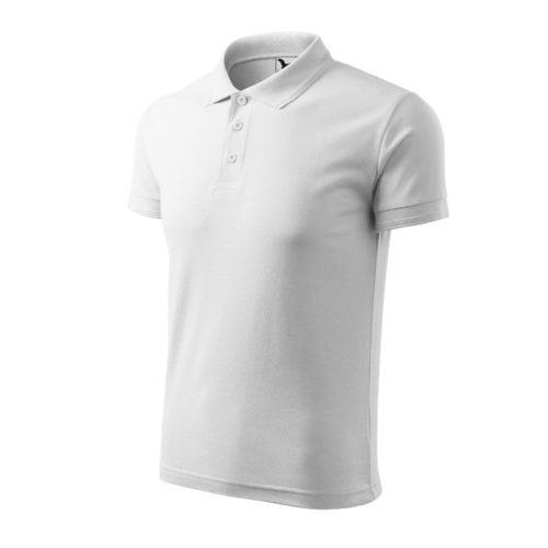 Pique Polo galléros póló férfi fehér 4XL