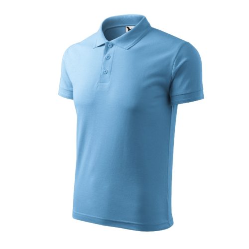 Pique Polo galléros póló férfi azúrkék 3XL