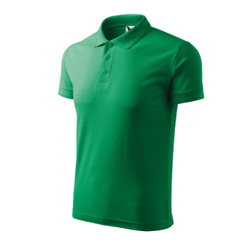 Pique Polo galléros póló férfi fűzöld 2XL