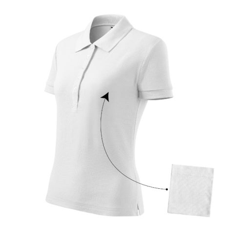 Cotton galléros póló női fehér XS