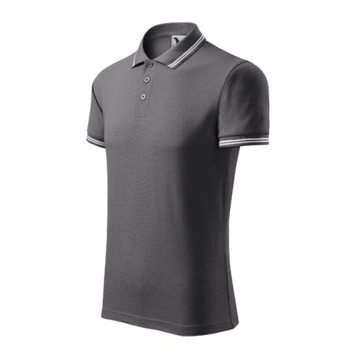 Urban galléros póló férfi acélszürke 2XL