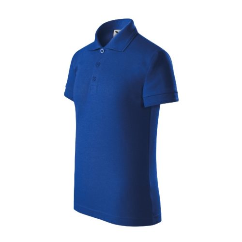 Pique Polo galléros póló gyerek királykék 134 cm/8 éves