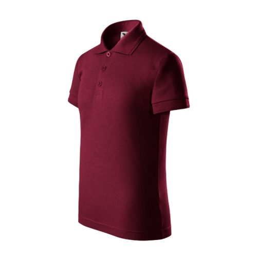 Pique Polo galléros póló gyerek garnet 146 cm/10 éves