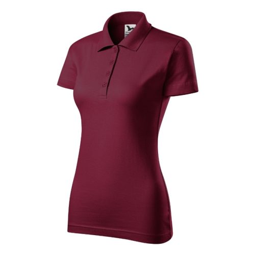 Single J. galléros póló női garnet M