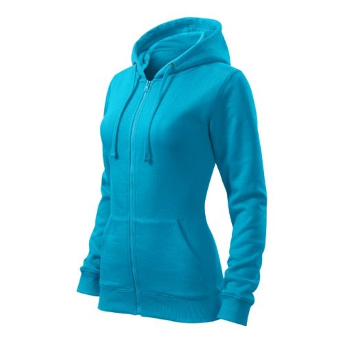 Trendy Zipper felső női türkiz XL