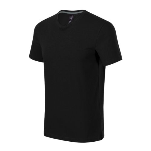 Action V-neck póló férfi fekete XL