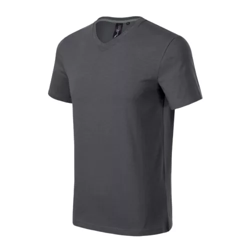 Action V-neck póló férfi light anthracite S