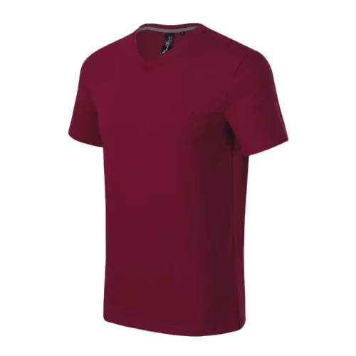 Action V-neck póló férfi garnet XL