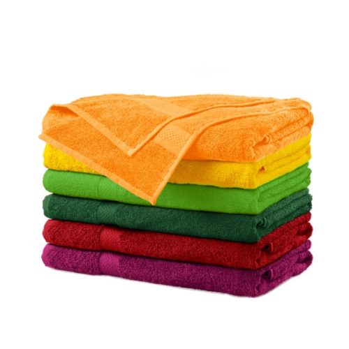 Bath Towel 450 fürdőlepedő unisex mandarinsárga 70 x 140 cm