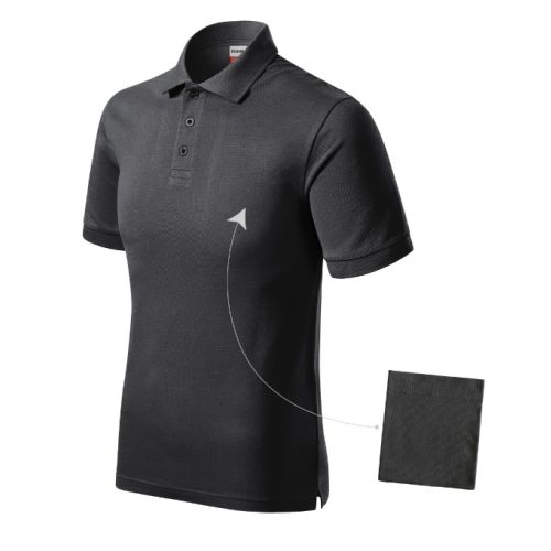 Resist Heavy Polo galléros póló férfi ébenszürke 2XL