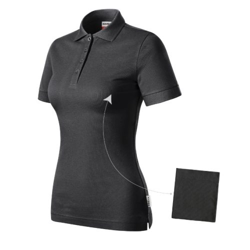 Resist Heavy Polo galléros póló női ébenszürke 3XL