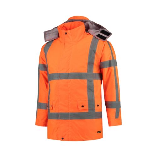 RWS Parka munkakabát unisex fluoreszkáló narancssárga M