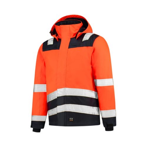 Midi Parka High Vis Bicolor munkakabát unisex fluoreszkáló narancssárga 2XL