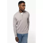 KA970 MEN'S ZIP NECK JUMPER, L