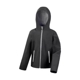 Kids TX Performance Hooded Softshell Jacket, L, 9/10