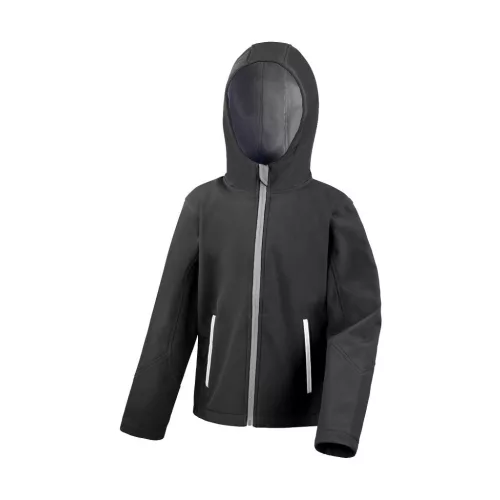 Kids TX Performance Hooded Softshell Jacket, L, 9/10