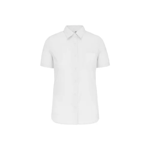 KA544-LADIES-SHORT-SLEEVED-COTTON-POPLIN-SHIRT