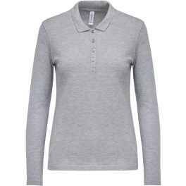 KA257 LADIES’ LONG-SLEEVED PIQUÉ POLO SHIRT, L