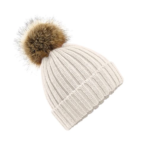 Fur-Pop-Pom-Chunky-Beanie