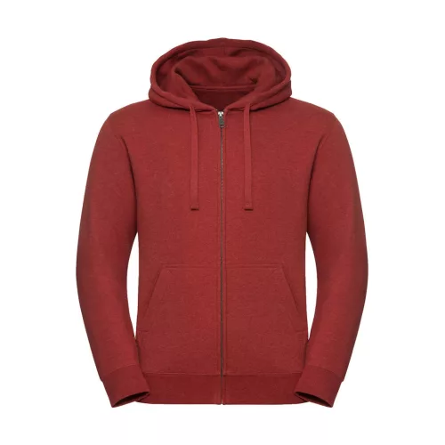 Mens-Authentic-Melange-Zipped-Hood-Sweat