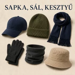 Sapka, sál, kesztyű