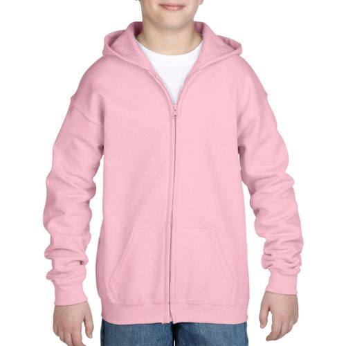 GIB18600-HEAVY-BLEND-YOUTH-FULL-ZIP-HOODED-SWEATSH