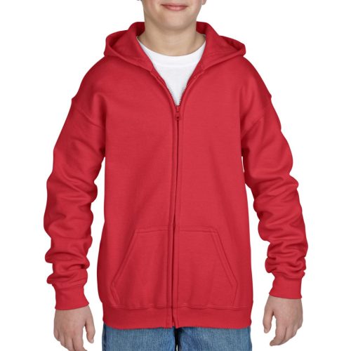 GIB18600-HEAVY-BLEND-YOUTH-FULL-ZIP-HOODED-SWEATSH