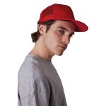 KP113-TRUCKER-FLAT-PEAK-CAP-6-PANELS