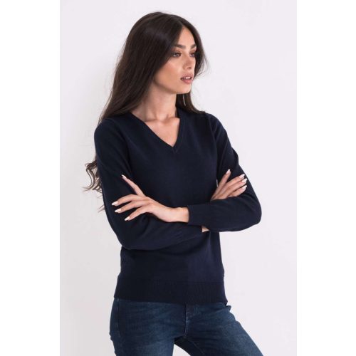 LWL9133-LADIES-V-NECK-FINE-GAUGE-COTTON-PULLOVER