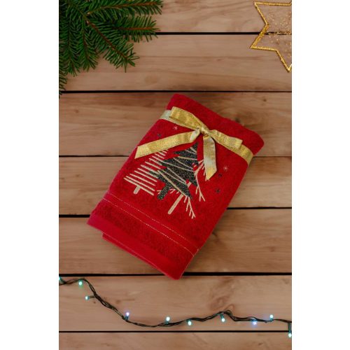OLXMAS01-OLIMA-CHRISTMAS-TOWEL-PINES