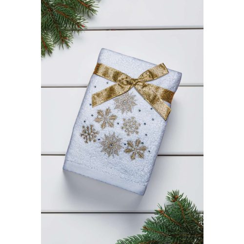 OLXMAS14-OLIMA-CHRISTMAS-TOWEL-SNOWFLAKES-I